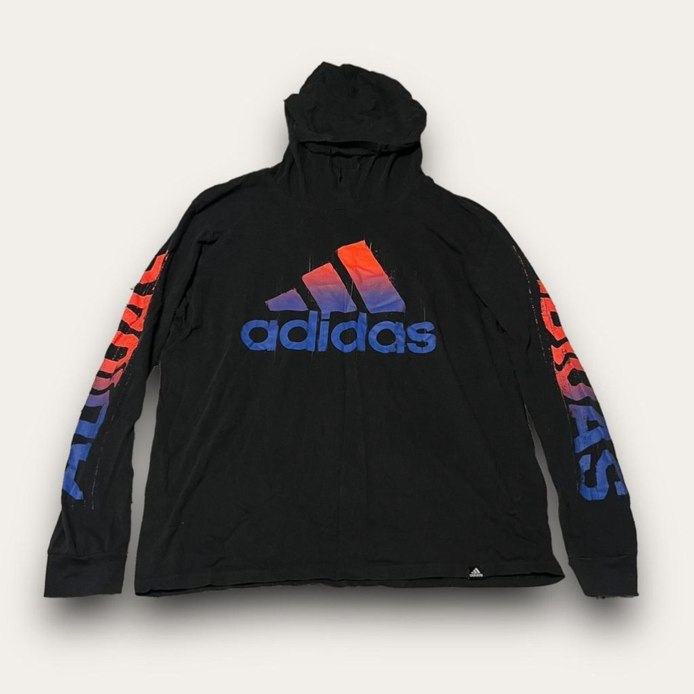 Adidas Lightweight Hooded Shirt Sporty Blokecore Size Youth XL 18-20
